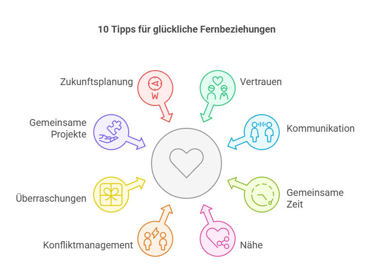 10 Fernbeziehung Tipps - Grafik
