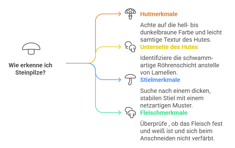Steinpilze erkennen - Grafik