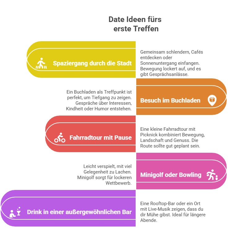 Date Ideen fürs erste Treffen_ Locker, charmant und mit Potenzial - Grafik