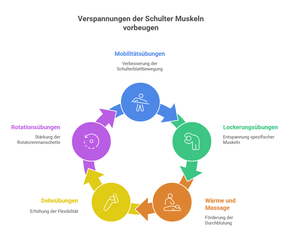Was hilft gegen Verspannungen der Schulter Muskeln_Grafik