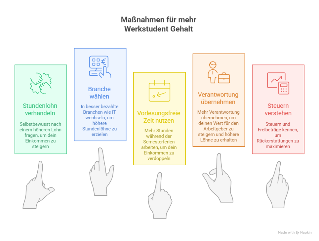 So kannst du als Werkstudent mehr verdienen - Grafik