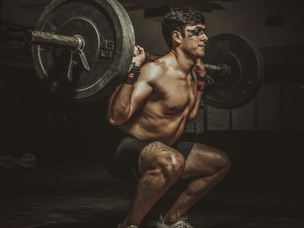 Crossfit Übung mit Langhantel