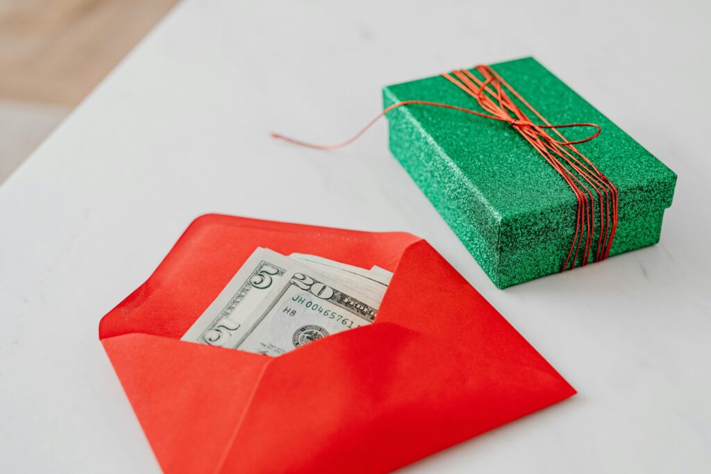 Geldgeschenk zum 40. Geburtstag der Frau