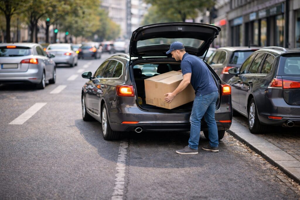 Be- und entladen von Fahrzeugen gilt als Parken und ist nicht erlaubt