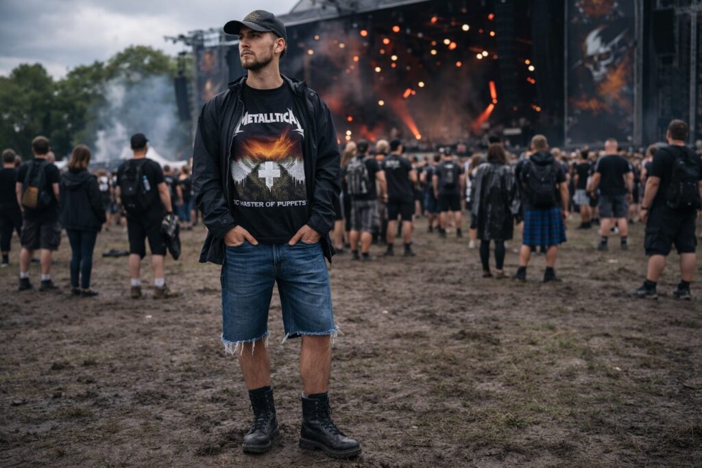 Outfit für Rock und Metal-Festival
