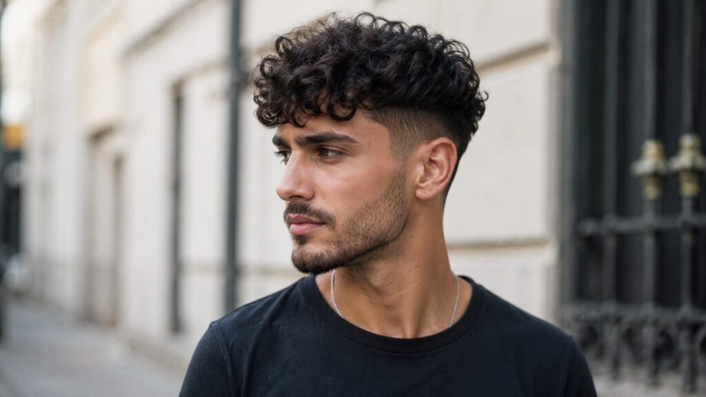 Lockiger Undercut liegt im Trend