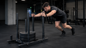 Sled Push beim Hyrox