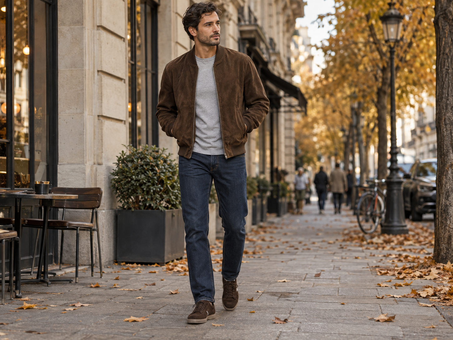 Braune Sneaker für den Herbst