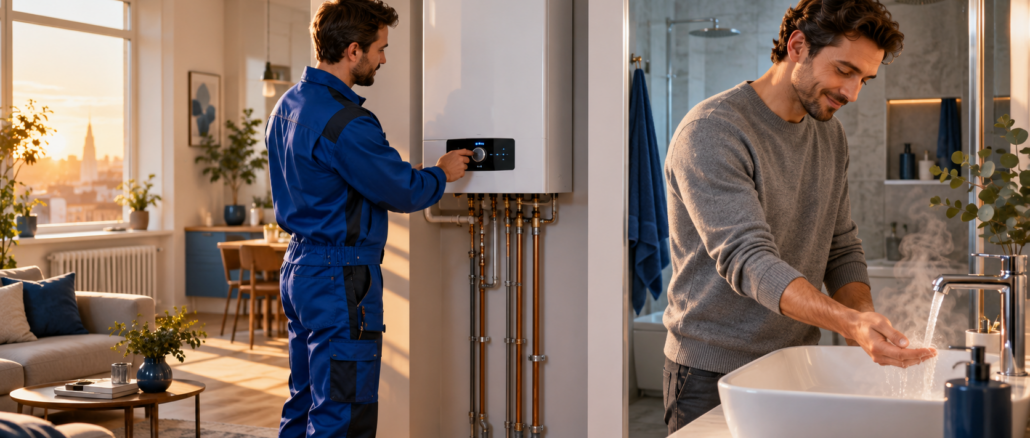 Warmes Wasser, modernes Zuhause