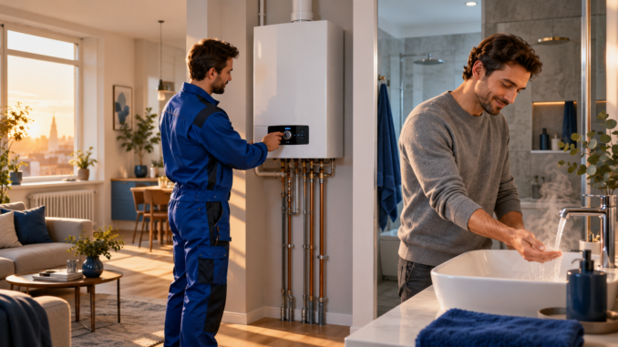 Warmes Wasser, modernes Zuhause